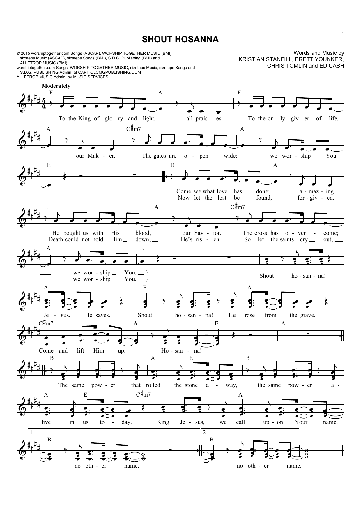 Produktbild zu: Shout Hosanna
