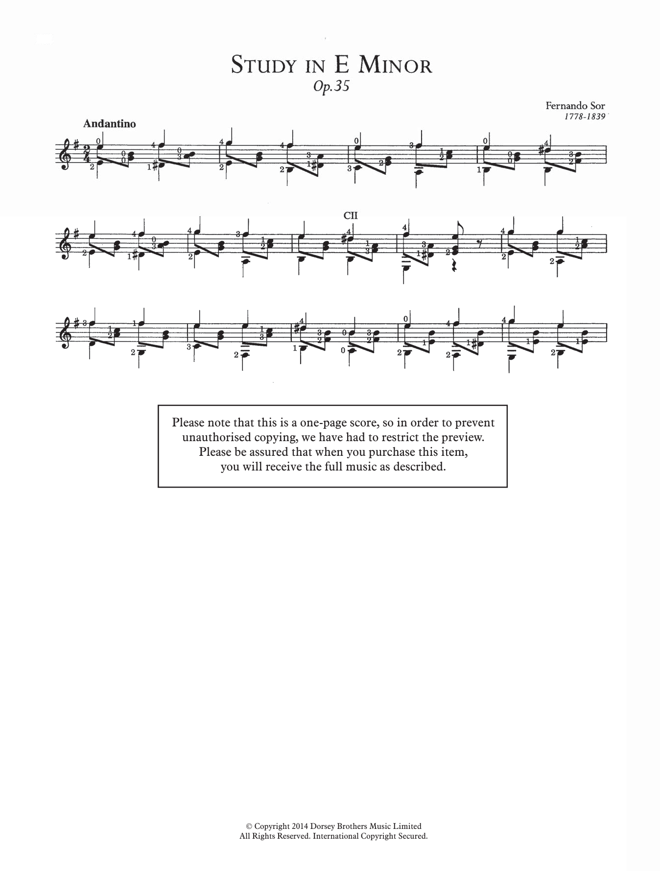 Product picture to: Study In E Minor, Op.35