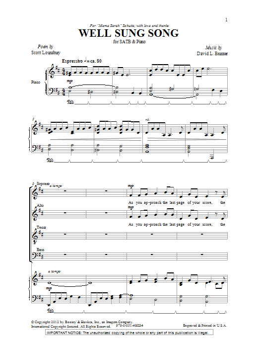 Produktbild zu: Well Sung Song