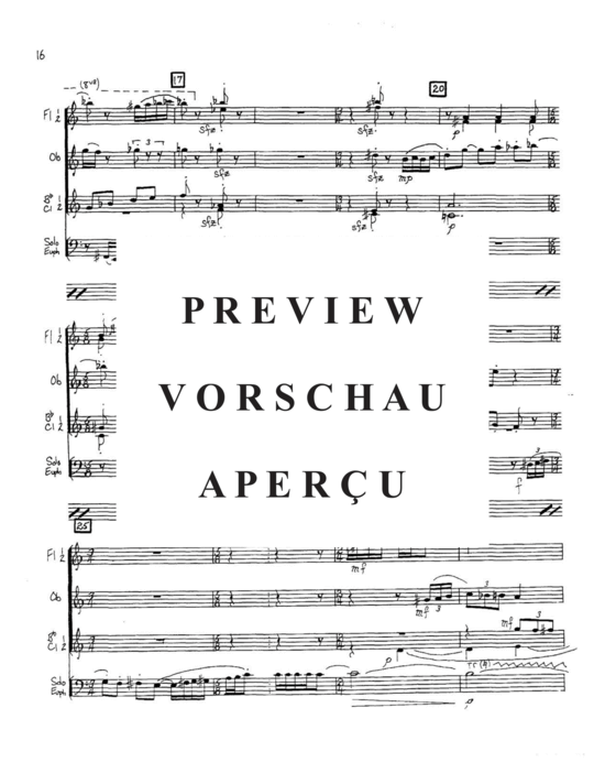 Produktgalerie: Seite 18 von 21 Concertino , , (Gemischtes Ensemble 2x Flöte, Oboe, 2x Klarinette +Euphonium Solo)