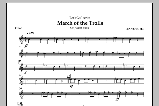 Produktbild zu:  March of the Trolls - Oboe - 