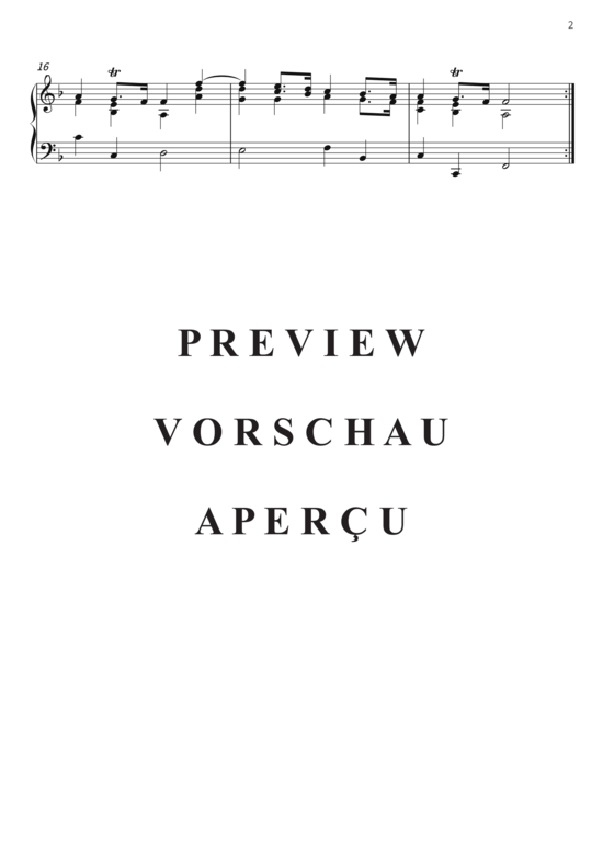 Product gallery: Page 5 of 5 Air - Suite 1, Nr. 6 aus Händels Wassermusik , , Piano Solo