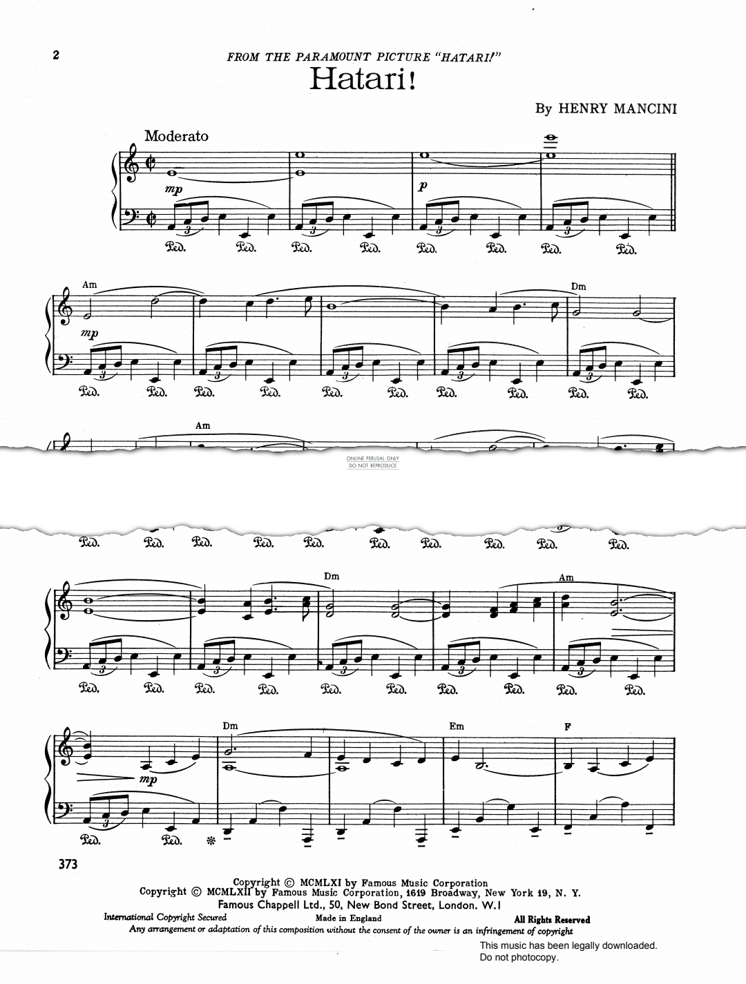 Product gallery: Page 1 of 1 Hatari!, Henry Mancini