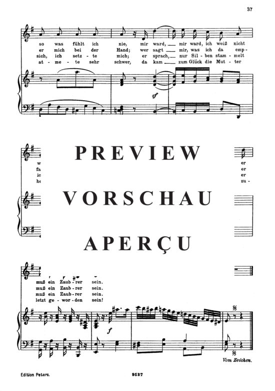 Product gallery: Page 3 of 3 Der Zauberer K 472, , Medium Voice and Piano