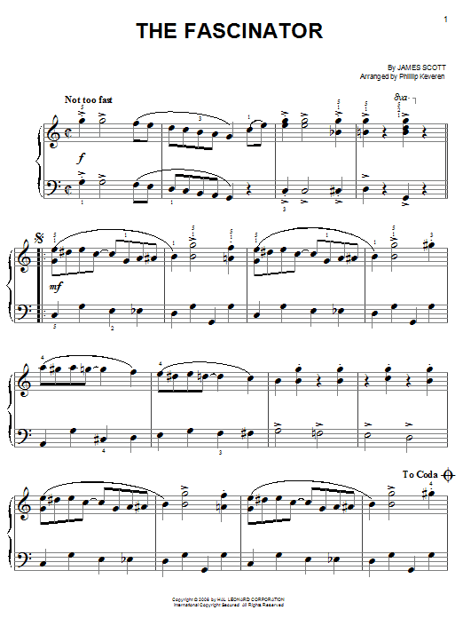 Produktbild zu: The Fascinator (arr. Phillip Keveren)