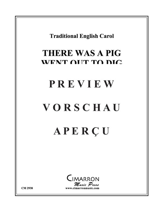 Produktgalerie: Seite 2 von 10 There was a pig went out to dig , , (Blechbläserquintett)