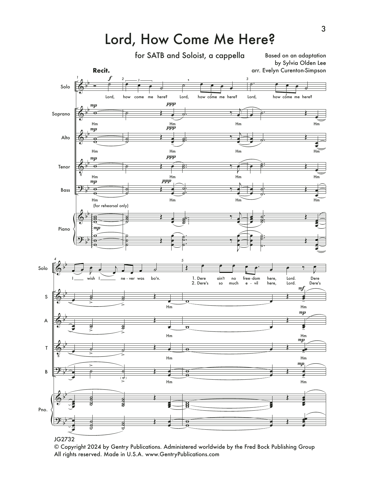 Produktbild zu: Lord, How Come Me Here?