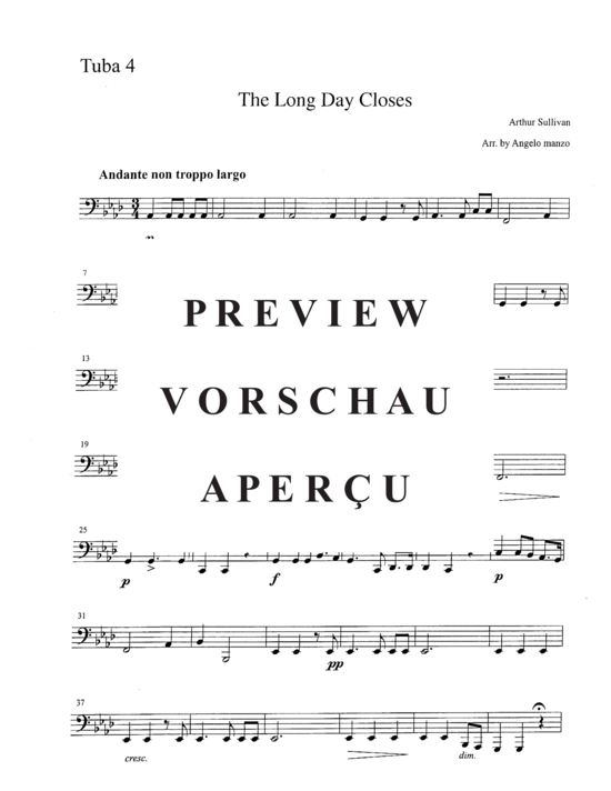 Product gallery: Page 13 of 14 The Long Day Closes , , (Tuba Quartet)
