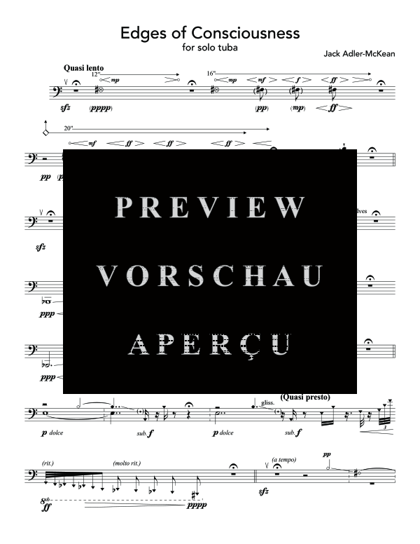 Produktgalerie: Seite 6 von 8 Edges of Consciousness, , (Tuba Solo)