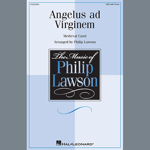 cover: Angelus Ad Virginem (arr. Philip Lawson), Medieval Carol, Chor