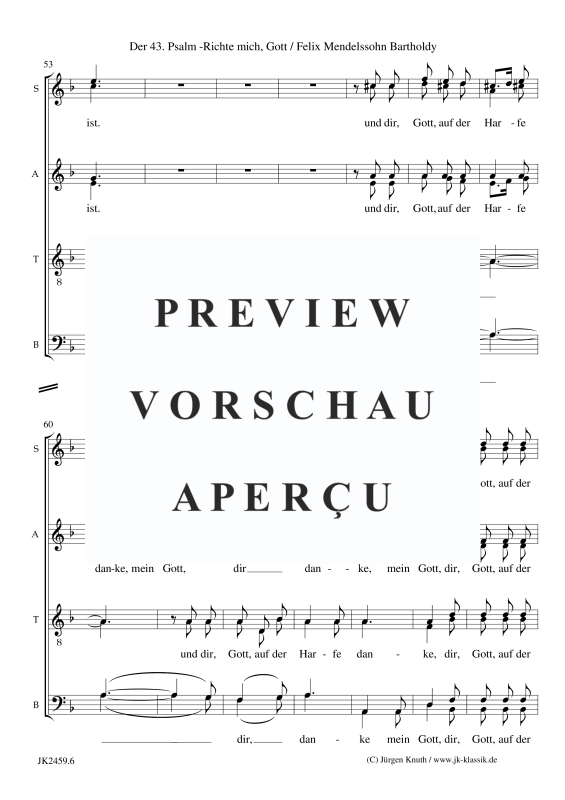 Produktgalerie: Seite 17 von 21 Richte mich , Gott op. 78, Nr. 2, , Gemischter Chor 8-stimmig SSAATTBB