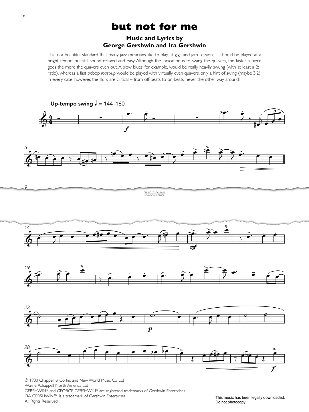 Product gallery: Page 1 of 1 But Not For Me, 