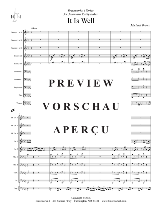 Product gallery: Page 2 of 17 It Is Well , , (Brass Ensemble)