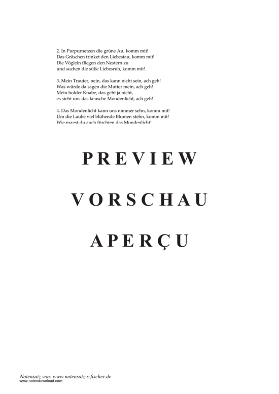 Product gallery: Page 3 of 3 Komm mit , , Piano and Voice