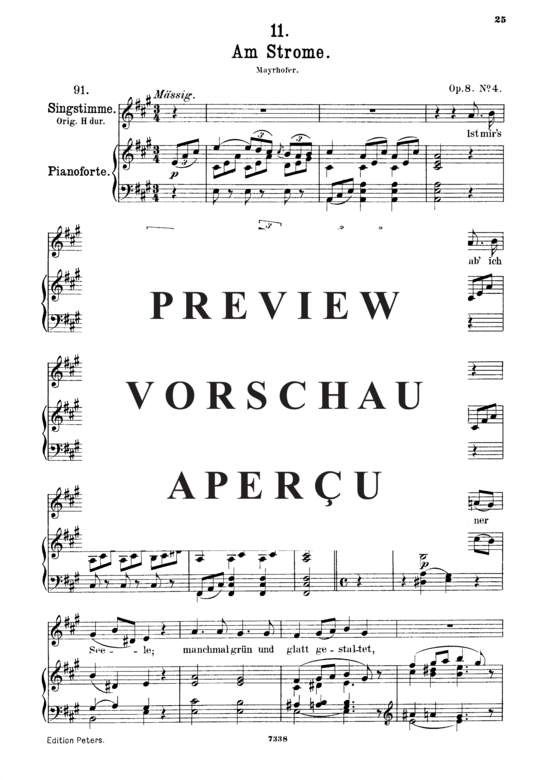 Product gallery: Page 2 of 3 Am Strome D.539, , Medium Voice and Piano