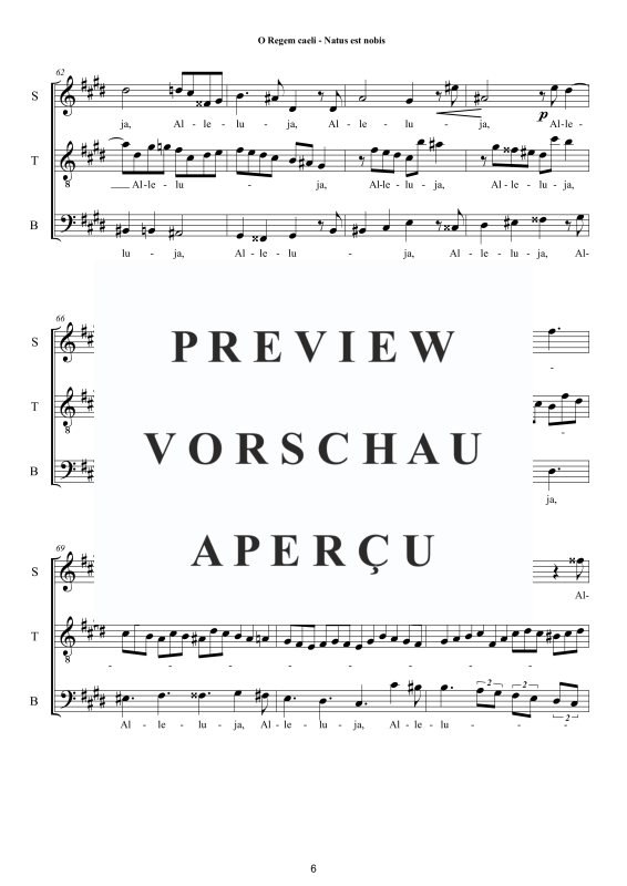 Produktgalerie: Seite 7 von 11 O Regem caeli - Natus est nobis Weihnachtsmotette, , Trio Sopran, Tenor und Bass