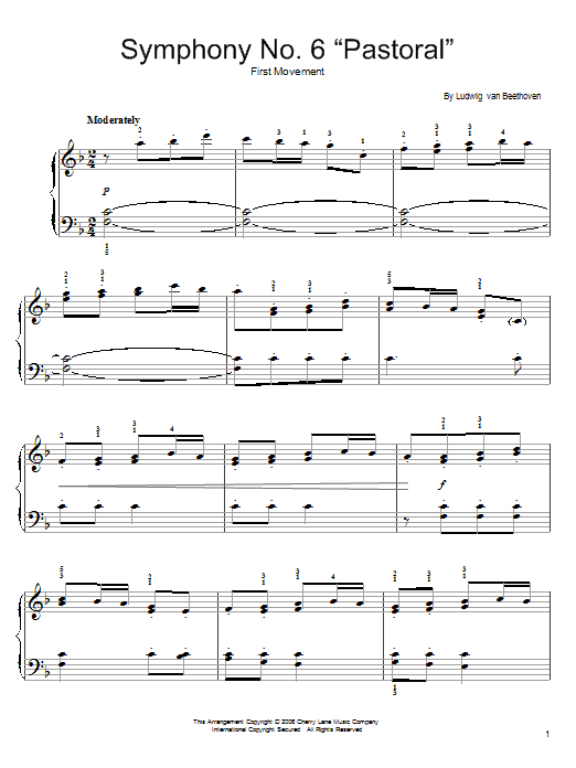 Produktbild zu: Symphony No. 6 In F Major ("Pastoral") First Movement