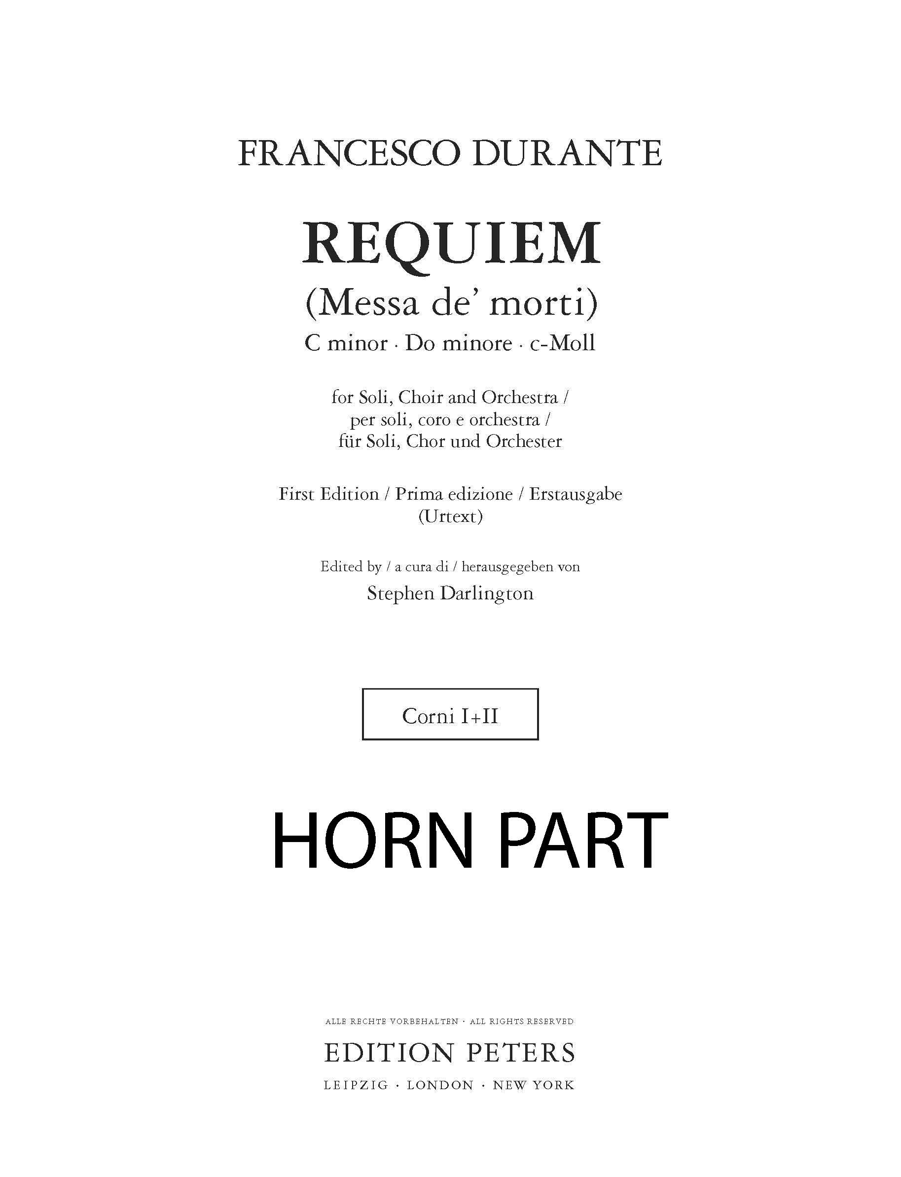Produktbild zu: Requiem (Messa de' morti)