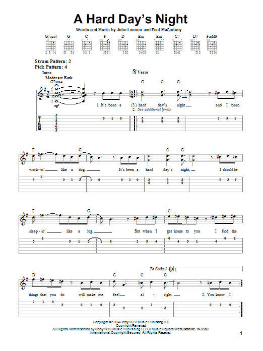 Product gallery: Page 1 of 1 A Hard Day's Night, The Beatles