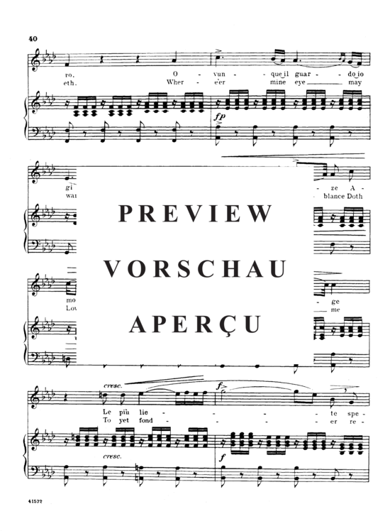 Product gallery: Page 4 of 7 O del mio dolce ardor, Parisotti, Alessandro, High Voice and Piano