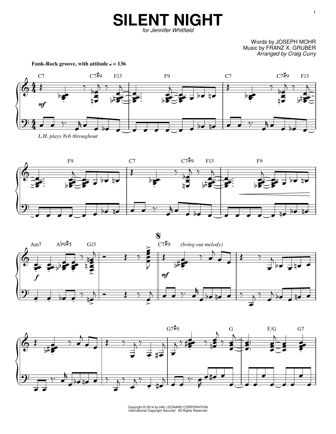 Product picture to: Silent Night (arr. Craig Curry)