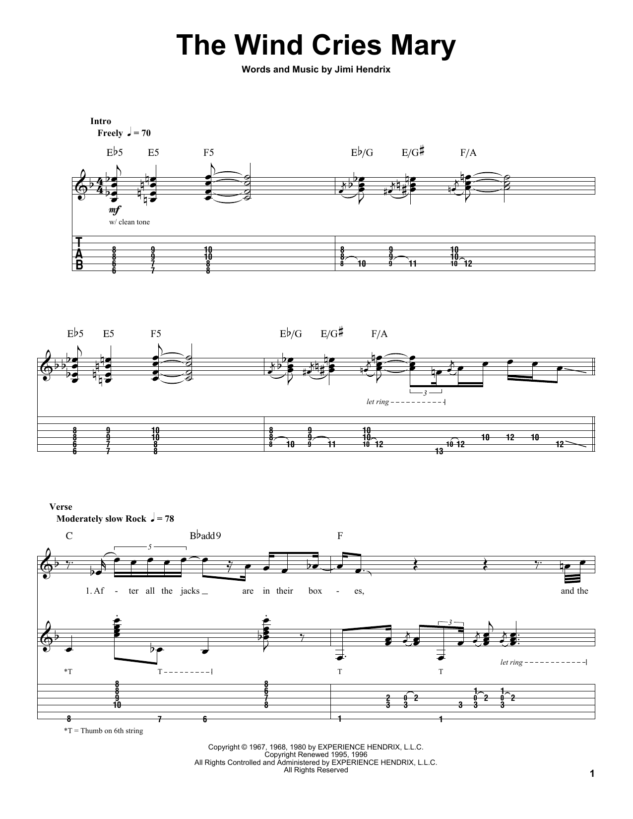 Produktbild zu: The Wind Cries Mary