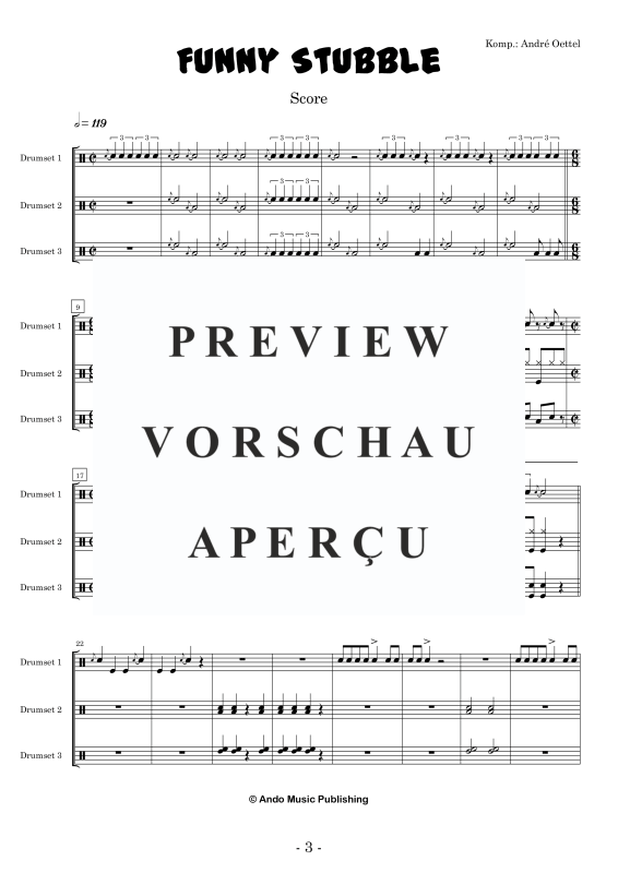 Produktgalerie: Seite 5 von 11 Funny Stubble, , Drumset Trio