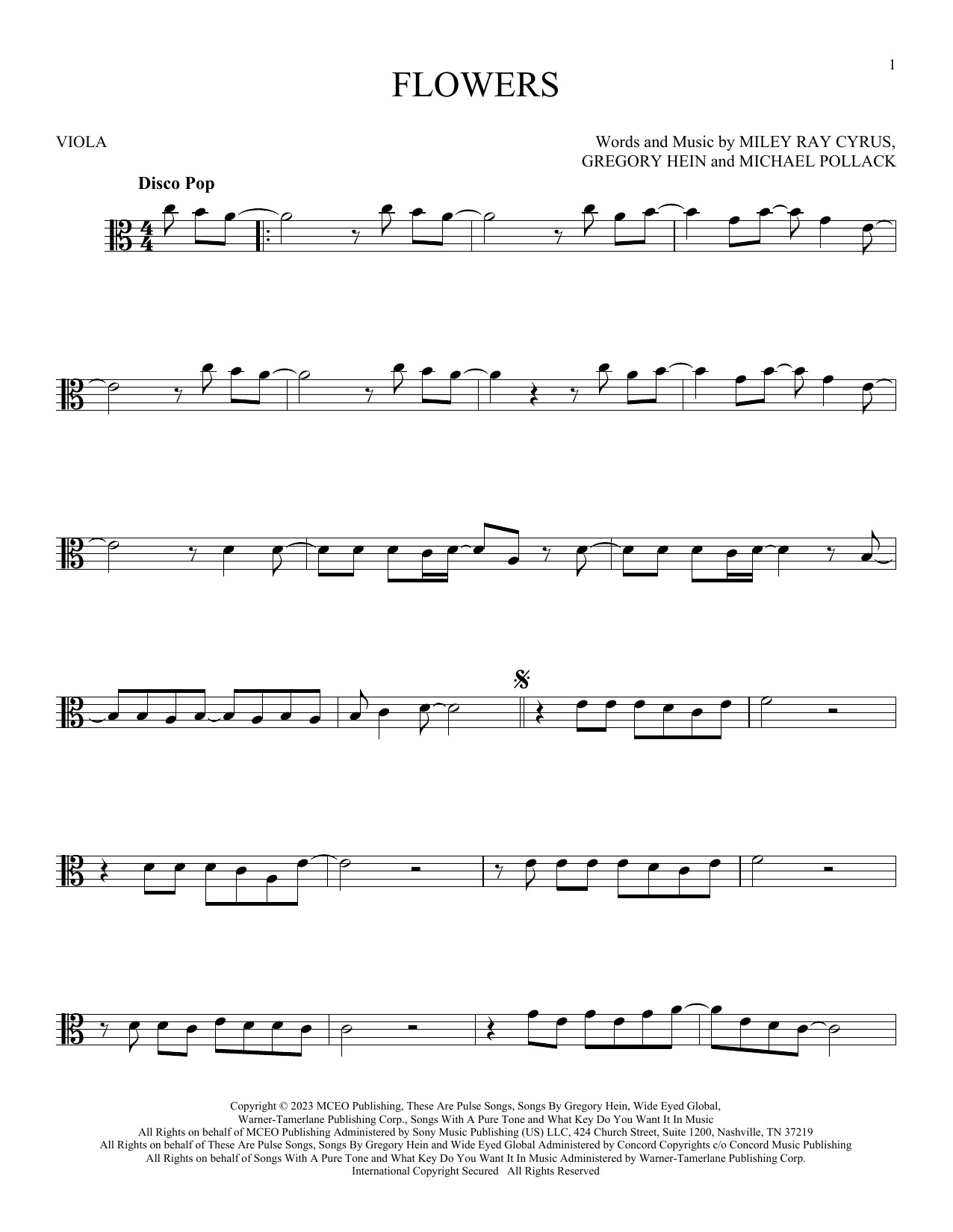 Product gallery: Page 1 of 1 Flowers, Miley Cyrus