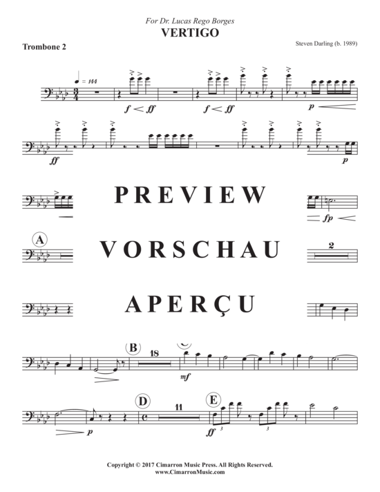 Product gallery: Page 15 of 21 Vertigo , , (Trombone ensemble 1-8 trombones)