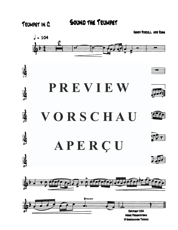 Produktgalerie: Seite 9 von 11 Sound the Trumpet, , Trompeten Trio und Klavier