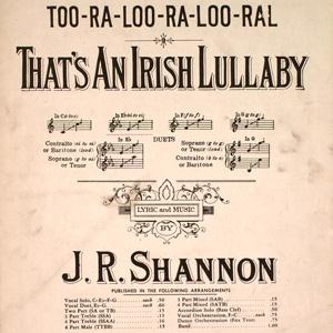 cover: Too-Ra-Loo-Ra-Loo-Ral (That's An Irish Lullaby), James R. Shannon