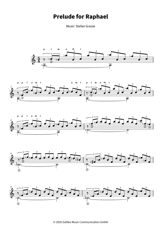 Produktgalerie: Seite 1 von 6 Prelude for Raphael, , Klassische Gitarre