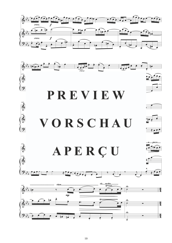 Produktgalerie: Seite 11 von 11 Flöten Sonate Nr. 4 in C-Moll BWV 1017, , Flöte und Cembalo/Klavier