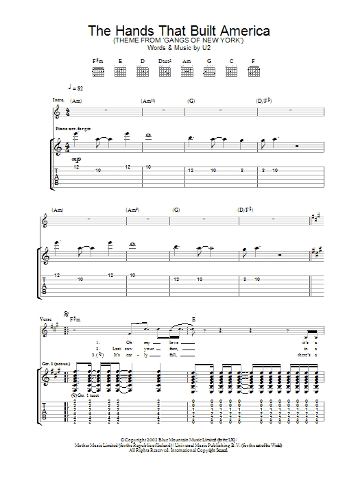 Product gallery: Page 1 of 1 The Hands That Built America, U2