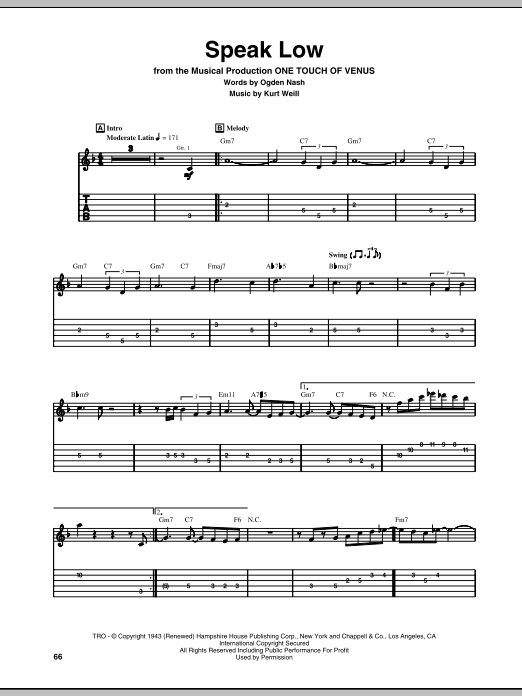 Product gallery: Page 1 of 1 Speak Low, Kurt Weill
