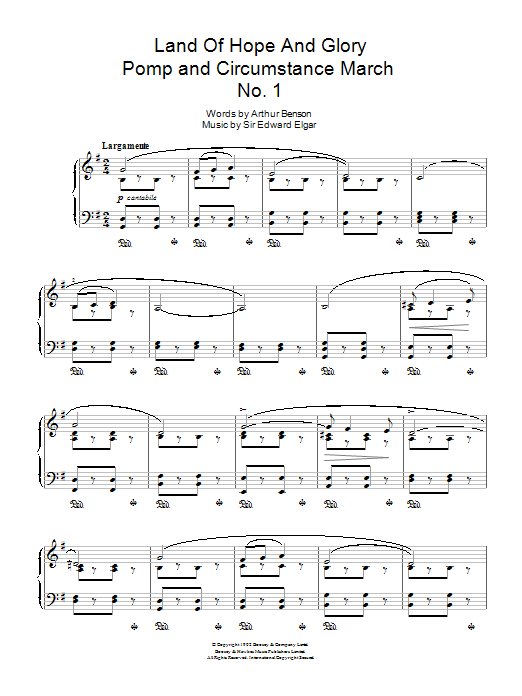 Produktbild zu: Land Of Hope And Glory (Pomp And Circumstance March No. 1)