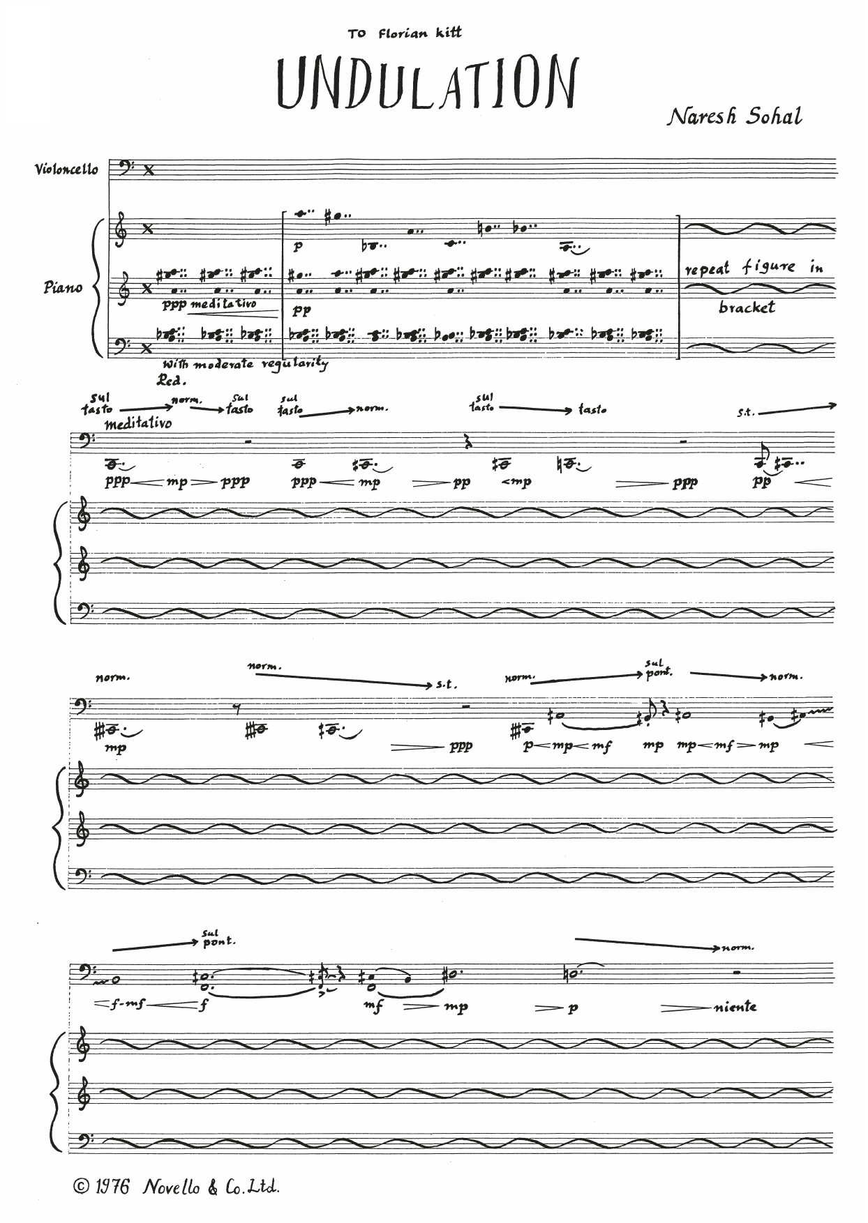 Produktgalerie: Seite 1 von 1 Undulation, Naresh Sohal, Violoncello
