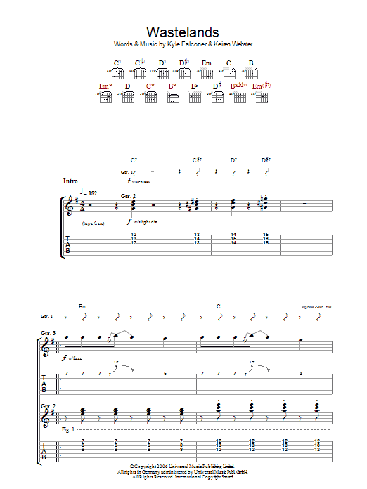 Produktgalerie: Seite 1 von 1 Wasteland, The View, Gitarre