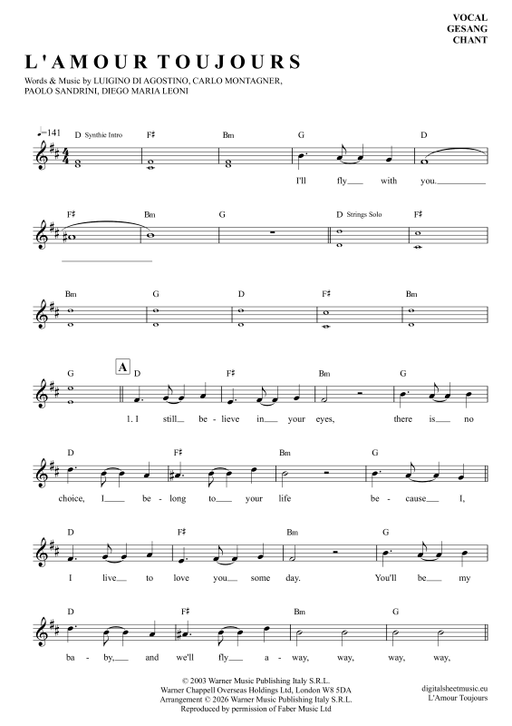 Produktbild zu: L'Amour ToujoursGigi D'Agostino