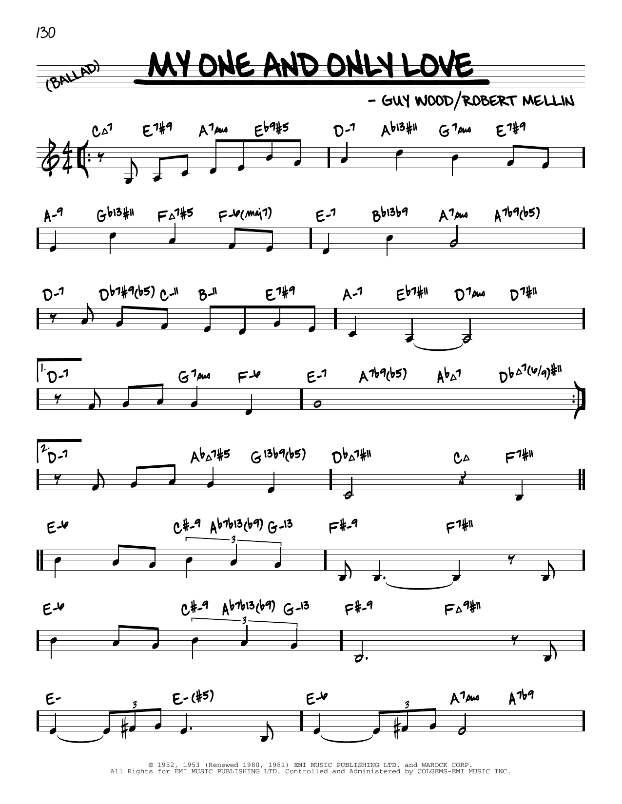 Produktbild zu: My One And Only Love (arr. David Hazeltine)