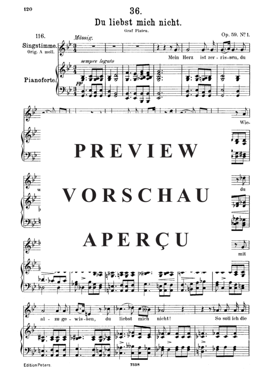 gallery: Du liebst mich nicht D.193 , , (Gesang mittel + Klavier)