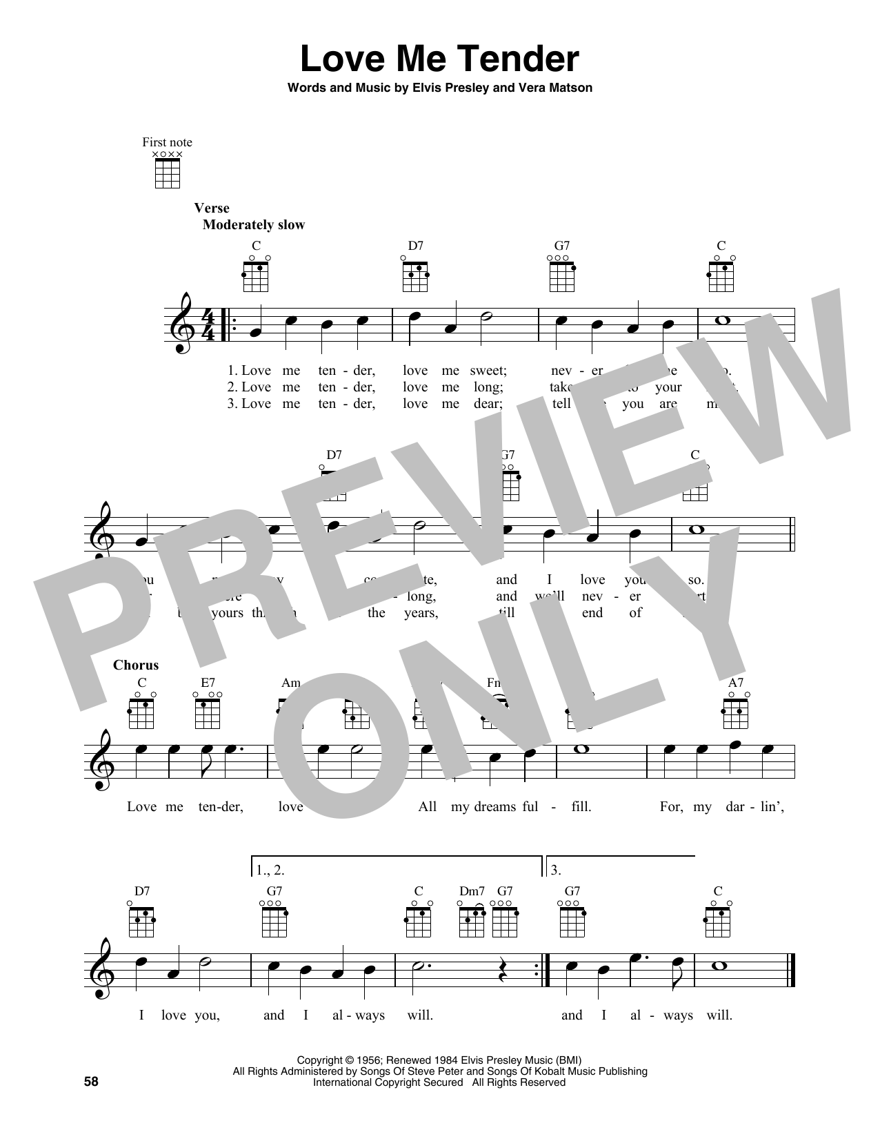Product gallery: Page 1 of 1 Love Me Tender, Elvis Presley