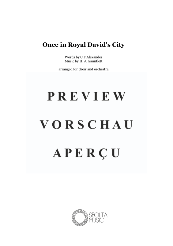 Produktgalerie: Seite 4 von 11 Once in Royal David's City, , Gemischter Chor und Orchester