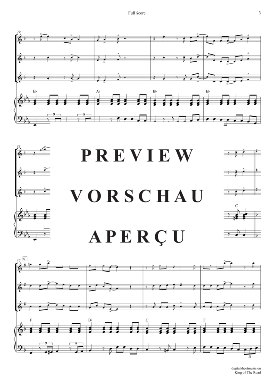 Product gallery: Page 4 of 20 King Of The Road , Miller, Roger, (clarinet trio + piano)