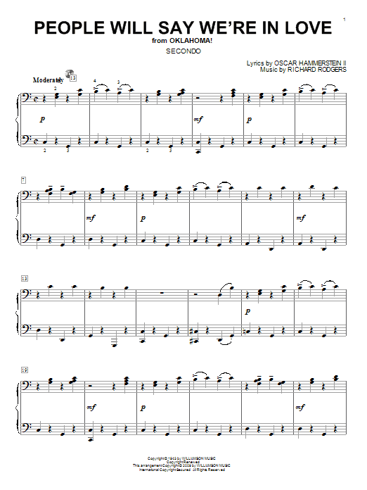 Produktbild zu: People Will Say We're In Love (from Oklahoma!)