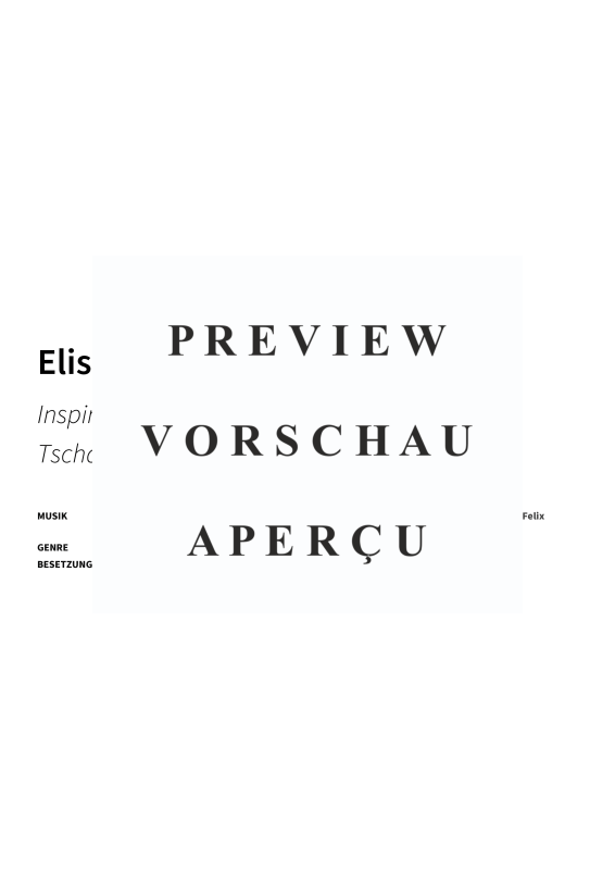 gallery: Elises Traum - Inspiriert von Beethovens Für Elise & Tschaikowskis Schwanensee Op.20, , Klavier Solo