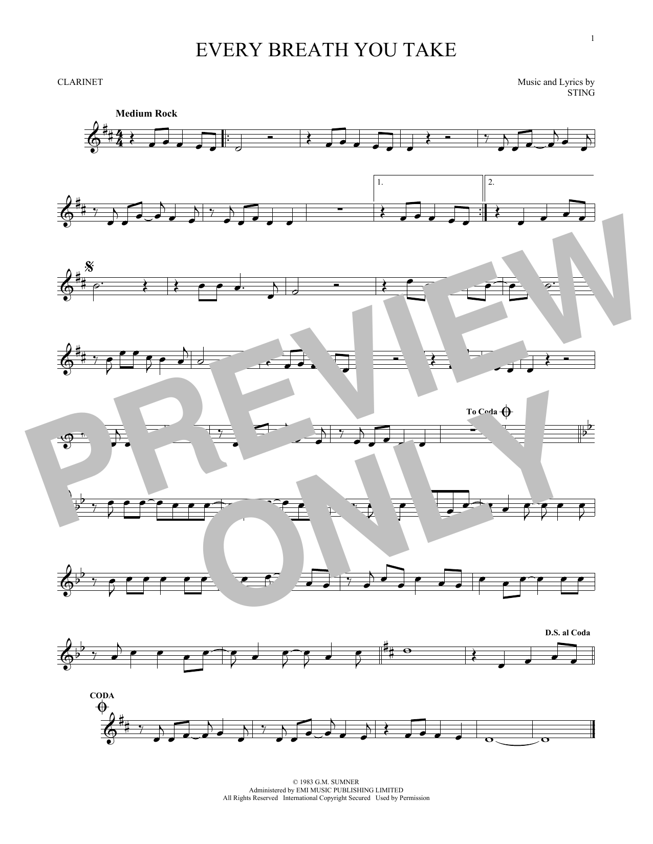Product gallery: Page 1 of 1 Every Breath You Take, The Police
