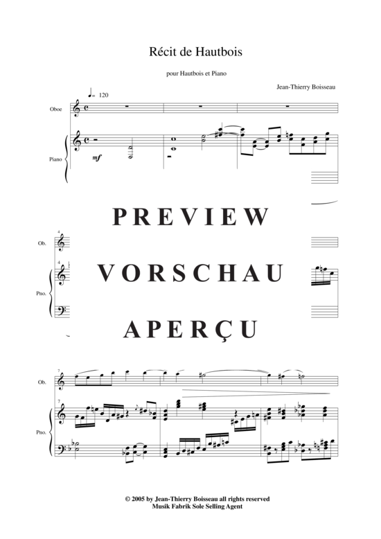Product gallery: Page 3 of 14 Récit , , (Oboe + Keyboard)
