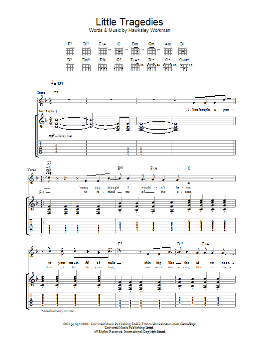Produktgalerie: Seite 1 von 1 Little Tragedies, Hawksley Workman, Gitarre