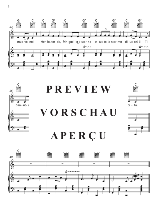 Produktgalerie: Seite 6 von 6 Tutti Gli Uccelli Sono Gia Qua, , (Gesang + Klavier, Gitarre)
